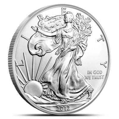 Moneda American Silver Eagle 2012 de 1 oz Foto 1 de 2