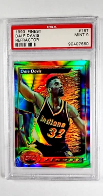 1993 1993-94 Topps Finest Refractor #167 Dale Davis PSA 9 *Only 1 Graded Higher* - Image 1 of 3