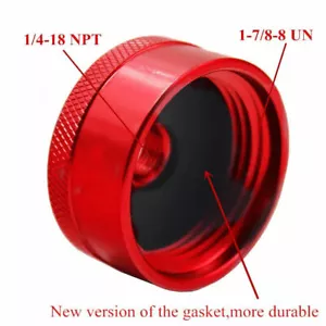 Extended Run Fuel Gas Cap Red For Honda EU2000 EU1000i Generator 1/4"NPT Line - Picture 1 of 8
