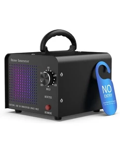 0Zonen Generator 30000mg - 0Zonen Maschine für Auto/Haus/Rauch/Haustier Geruch, schwarz NEU - Bild 1 von 8