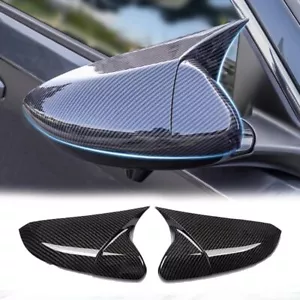 For Honda Civic 10th 2016-2020 Carbon Fiber Look Rear View Mirror Cover Trim - Foto 1 di 13