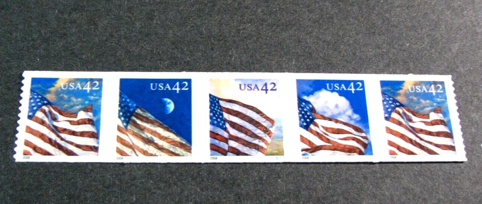 US PNC Stamp Scott# 4231a Flag-Different Stages of Day P#S1111111 2008 MNH L712 - Image 1 of 1