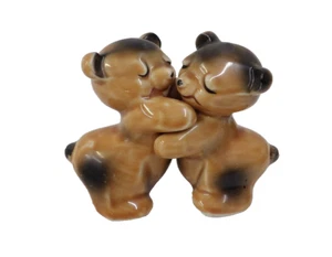 Vintage Tellengen Hugging Bear Cubs Salt Pepper Shakers - Picture 1 of 3