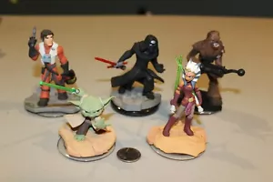 5 Star Wars Disney INFINITY Figures 3.0 Chewbacca Yoda Kylo Ashoka Darth Vader + - Picture 1 of 7