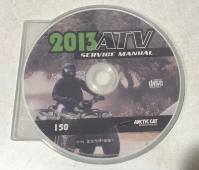 Arctic Cat ATV 150 2013 manual de reparación de taller de servicio CD P/N: 2259-581 OEM fábrica Foto 1 de 3