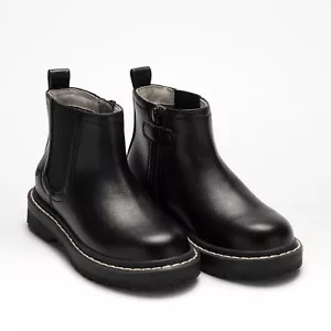Lelli Kelly Ruth Chelsea Style School Boots in Black Leather - Picture 1 of 4