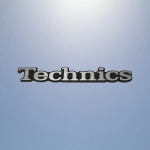 TECHNICS 30x4mm badge emblemat logo naklejka płyta szczotkowana naklejka 1210 - Zdjęcie 1 z 2