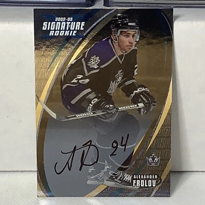 2003 In The Game Alexander Frolov ROOKIE Auto Kings XQ - Image 1 of 2