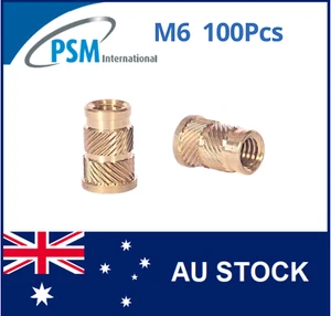 INSERT FOR PLASTIC M6 X 12.7 SONIC-LOK HEADED BRASS PSM05764 - Imagen 1 de 9