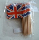 30 x UNION JACK FLAG COCKTAIL / CAKE STICKS ROYAL / BIRTHDAY /PARTY CELEBRATION