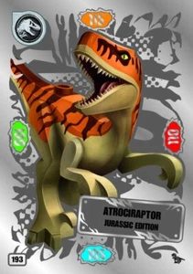 LEGO Jurassic World Series 2 Karta kolekcjonerska 193 - Atrociraptor Edycja jurajska - Zdjęcie 1 z 1