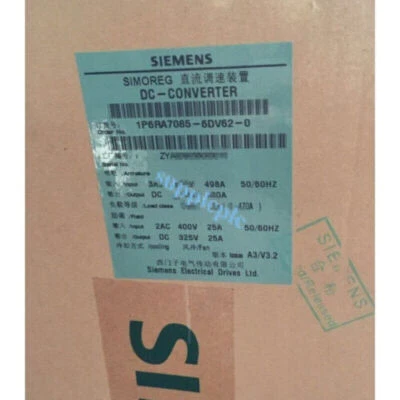 6RA7 085-6DV62-0 NEW SIEMENS DC GOVERNOR 6RA7085-6DV62-0 DC Master Rectifier - Image 1 of 3