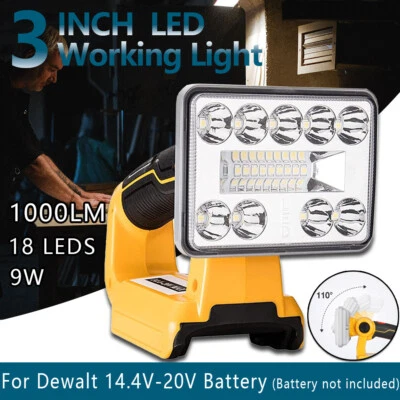 Linterna Inalámbrica LED Luz de Trabajo para Dewalt 20V Max Li-Ion Batería DCB205 NUEVO Foto 1 de 4