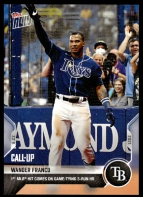 2021 Topps Now Wander Franco Tampa Bay Rays #402 R82 - Image 1 of 2