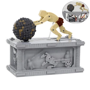 Sisyphus Pushing Stone Motorized Sculpture Model Building Blocks Set Bricks Toys - Picture 1 of 5
