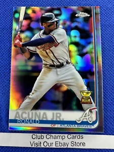 2019 #117 Ronald Acuna Topps Chrome All Star Rookie Refractor Braves - Imagen 1 de 3