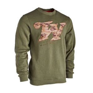 Winchester Redstone Sweatshirt Men's Crew Neck Jumper Khaki HALF PRICE - Picture 1 of 3