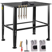 VEVOR Adjustable Welding Table Steel Frame Garage Work bench 36" x 24" Table Top