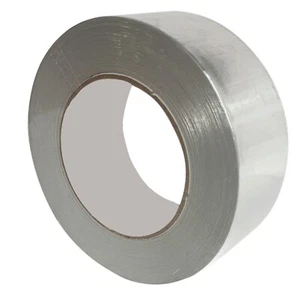 Aluminium Foil Tape Rolls Heat Insulation Exhaust Self Adhesive Duct 48mm x 45m - Picture 1 of 11