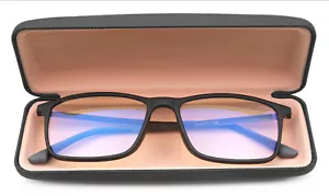 Reading Glasses With Case Blue Ray Blocking Computer Stainless Steel Temple TR90 - Picture 1 of 10