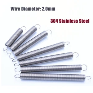 Φ2mm Verlängerung Zugfeder mit Haken 304 Edelstahl Draht Durchmesser:2mm - Bild 1 von 6