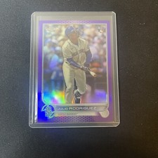 Julio Rodriguez Rookie Card 2022 Topps Chrome Update Purple Refractor RC