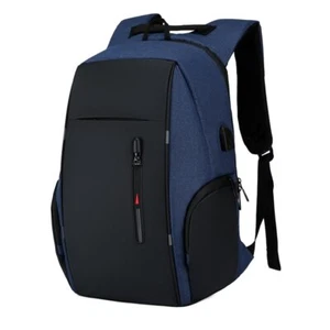 Backpack Men USB Charging Waterproof 15.6 Inch Laptop Casual Male Business Bag - Picture 1 of 16