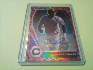 2021 Panini Prizm Draft Picks 9/15 Snake Skin Auto PRIZM PARALLEL DARREN BAKER