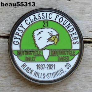 ⭐2021 STURGIS JACKPINE GYPSY SOUTH DAKOTA HARLEY RALLY JACKET VEST HAT PIN - Picture 1 of 1