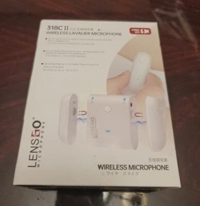 LENSGO 318C II Wireless Lavalier Microphone Chargeable Mic For Camera Smartphone - Picture 1 of 2