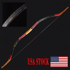 Archery Traditional Recurve Bow Hunting Target Mongolian Horsebow Shoot 15-45lbs - Picture 1 of 18