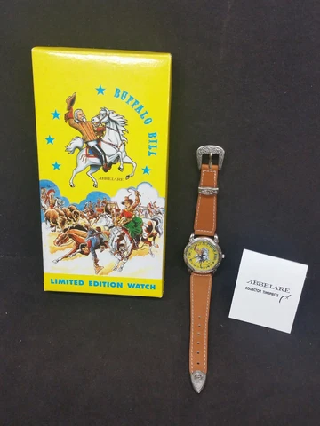 Vintage Buffalo Bill Limited Edition Wristwatch Abbelare New in Box Cover
