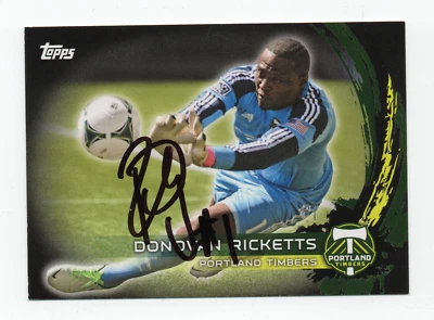 2014 Topps MLS Black Donovan Ricketts 9/10! auto Portland Timbers - Image 1 of 2