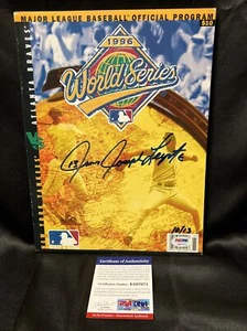 JIM JOSEPH LEYRITZ YANKEES SIGNED 1996 WORLD SERIES PROGRAM /13 PSA/DNA 6A07071 - Picture 1 of 4