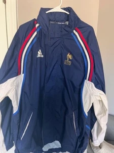 France Football 2002/2004 training/track jacket size Men's L adidas - Picture 1 of 4