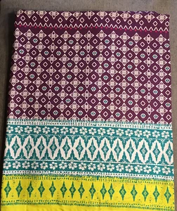 IKEA Sommar 2017 Tablecloth 57x94 in Multicolor Geometric Boho Colorful Cotton - Picture 1 of 8