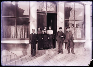 (1) LATE 1800s-EARLY 1900s GLASS NEGATIVE, THOMASTON HERALD OFFICE , MAINE 5by7 - Picture 1 of 2