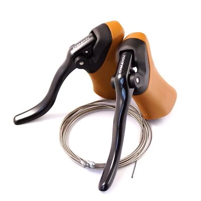 Tektro RL340 Brown Gum Aero Road Bike Brake Black Lever 800/2000mm Cable Gum/Blk - Image 1 of 2