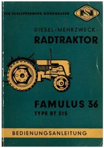 300304 Bedienung RT 315 Famulus 36 RT315 Nordhausen IFA DDR Schlepperwerk - Bild 1 von 7