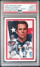 1994 Ted Williams #AC6 Roger Staubach Autograph PSA 9 Auto 9