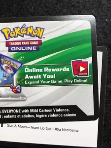 NEW Pokemon Sun & Moon Team Up 3pk: Ultra Necrozma Online CODE CARD SM165 Now! - Picture 1 of 1