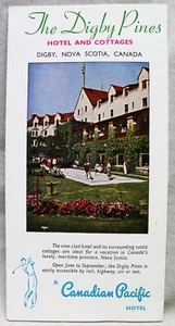 THE CP DIGBY PINES HOTEL  NOVA SCOTIA CANADA SOUVENIR ADVERTISING BROCHURE 1960s - Picture 1 of 4