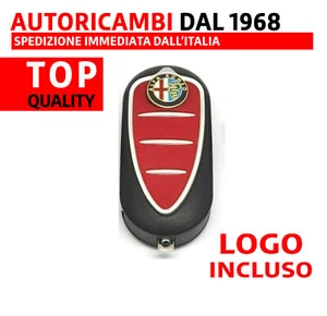 Cover Guscio Ricambio CHIAVE 3 Tasti gomma TOP con LOGO Alfa Romeo Mito Giuli... - Foto 1 di 8