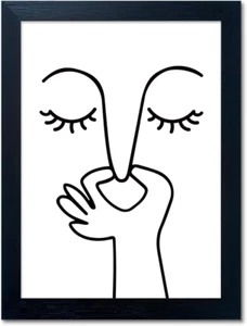 Black and White Bathroom Wall Decor Bad Smell Humorous Wall Art Funny Guest,, - Picture 1 of 12