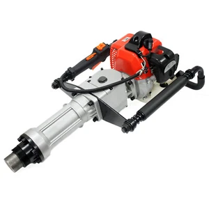 2.5HP 52cc 2 Stroke Gas Pile Driver T Pole Post Fence Portable Fencing Hammer - Picture 1 of 10