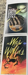The War of the Worlds & The Day The Earth Stood Still - 9" x 6" 2ea. Mini Art Pr - Picture 1 of 10