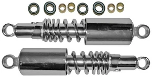 Rear shock absorbers to fit lightweight motorcycles pair 300mm chrome 12/10mm - Picture 1 of 1