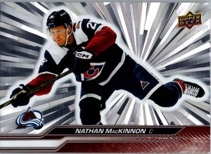 2023-24 Upper Deck Series 1 Starburst Nathan MacKinnon Colorado Avalanche #42