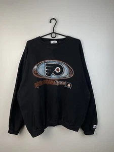 Philadelphia Plyers NHL Logo Atlético Raro De Colección Sudadera Negra Talla XL - Imagen 1 de 7