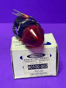 Rees 40100-002 Pilot light for 1/2 NPT Mounting 120 Volt AC/DC Red Lens - Picture 1 of 8